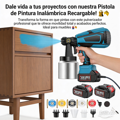 Pistola Pintura Inalambrica Doble Bateri Shopiahorra