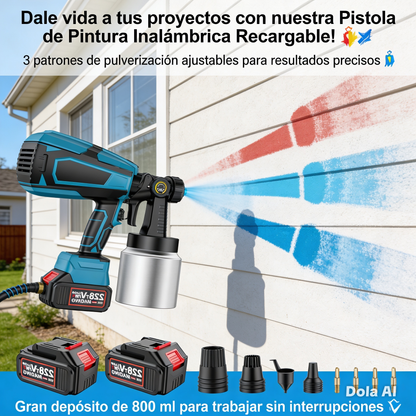 Pistola Pintura Inalambrica Doble Bateri Shopiahorra