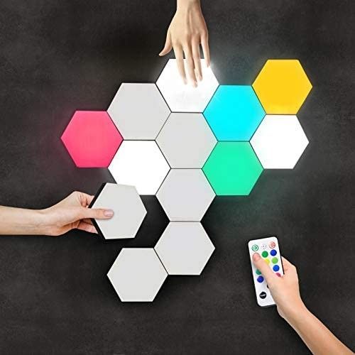 LAMPARA HEXAGONAL DE PARED  3 LUCES LED - Shopiahorra