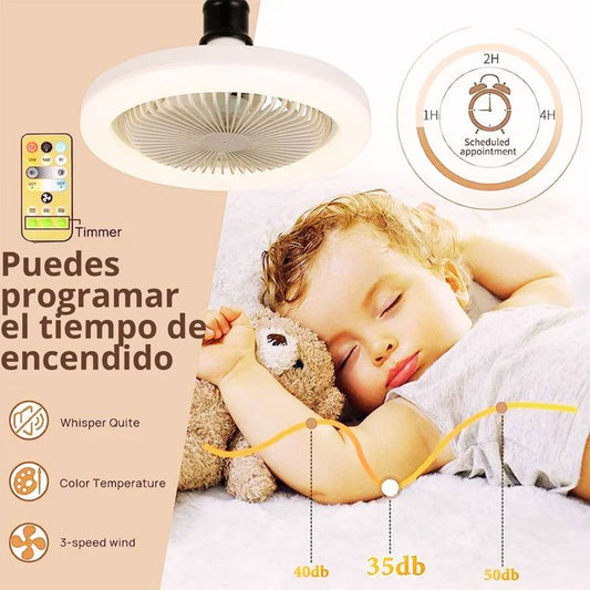 Ventilador De Techo Con Luz LED - Shopiahorra