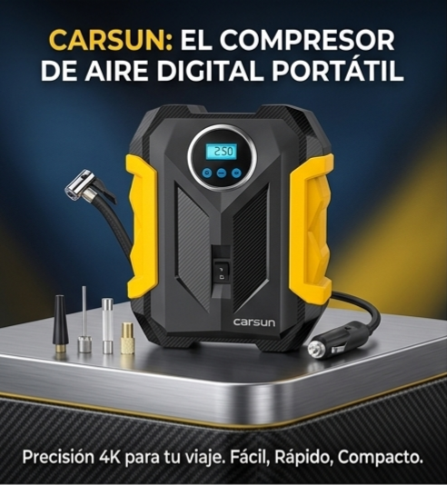 COMPRESOR DE AIRE CARSUN PORTATIL Shopiahorra