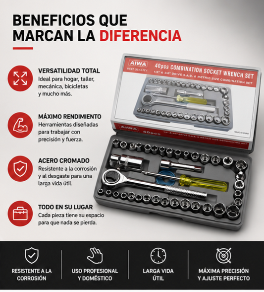 Juego Copas Raches Kit Herramienta Shopiahorra