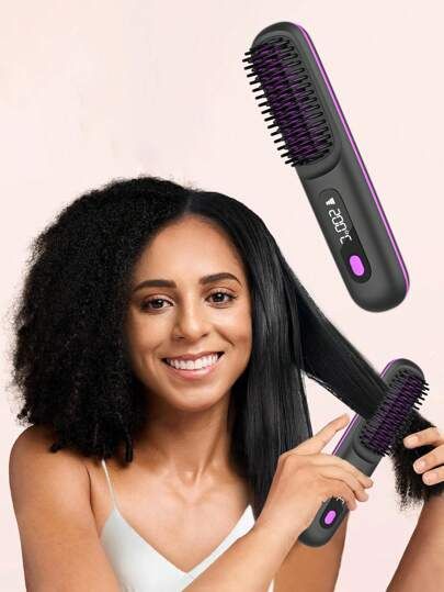 Cepillo Plancha Mini Cabello Portátil - Shopiahorra